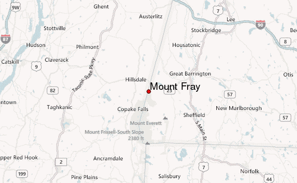 Mount Fray Location Map