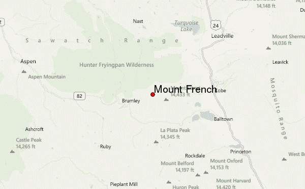 Mount French Location Map