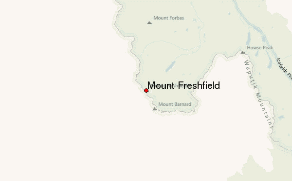 Mount Freshfield Location Map
