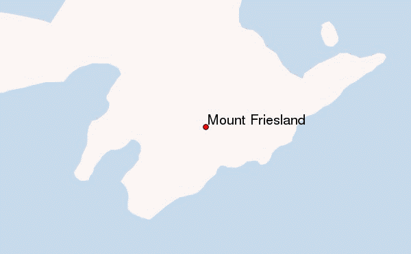 Mount Friesland Location Map