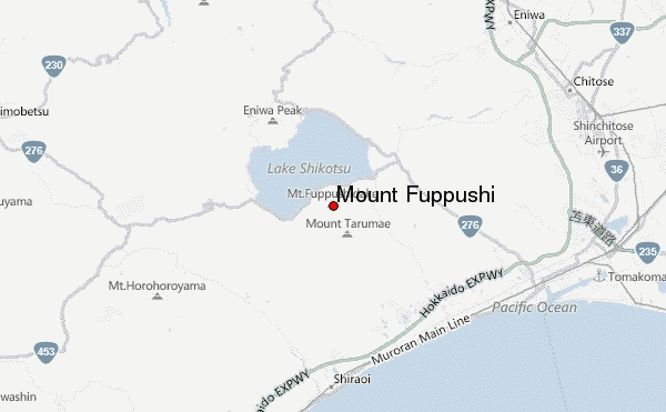 Mount Fuppushi Location Map