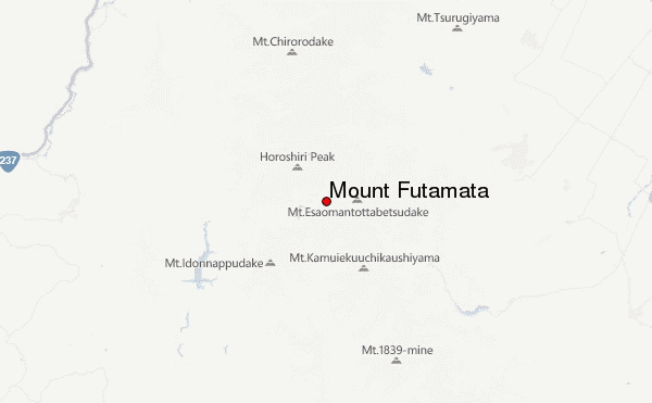 Mount Futamata Location Map
