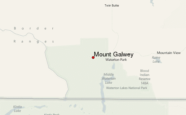 Mount Galwey Location Map