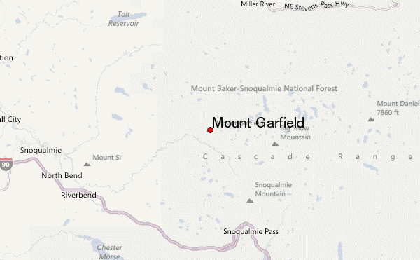 Mount Garfield Location Map