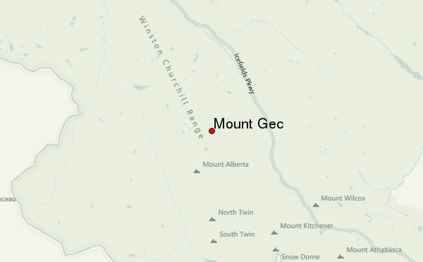 Mount Gec Location Map