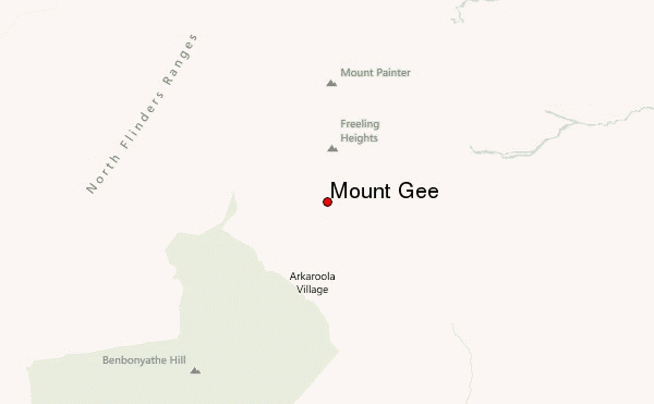 Mount Gee Location Map
