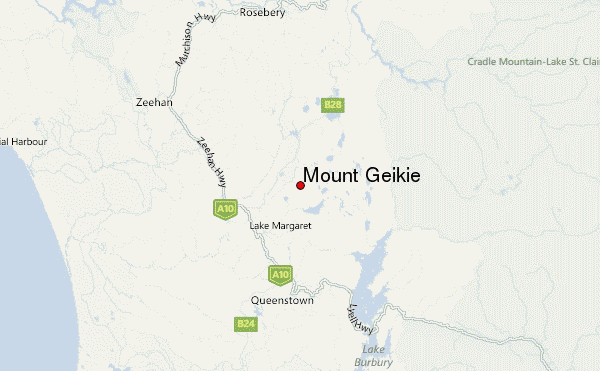 Mount Geikie Location Map