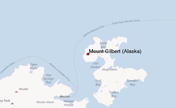 Mount Gilbert (Alaska) Location Map
