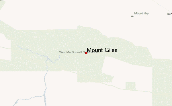 Mount Giles Location Map