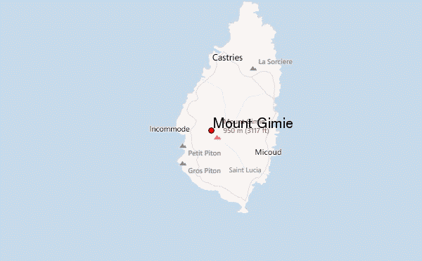 Mount Gimie Location Map