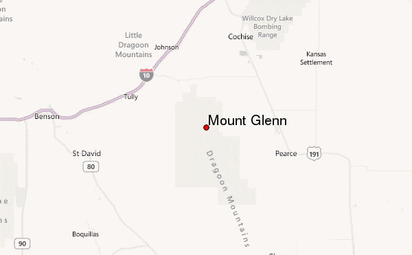 Mount Glenn Location Map
