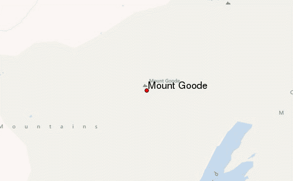 Mount Goode Location Map