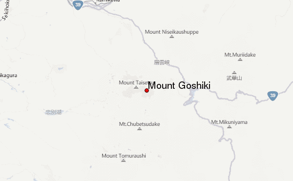 Mount Goshiki Location Map