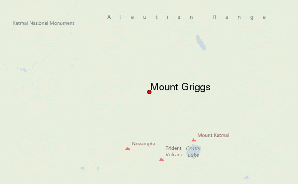 Mount Griggs Location Map