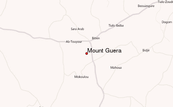 Mount Guera Location Map