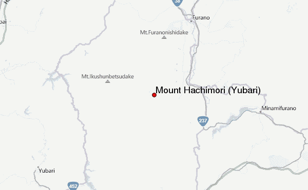 Mount Hachimori (Yūbari) Location Map