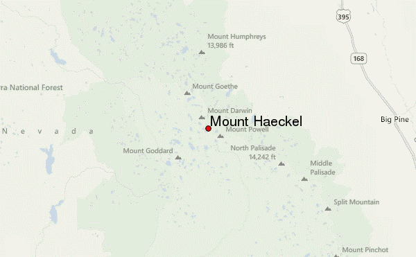 Mount Haeckel Location Map