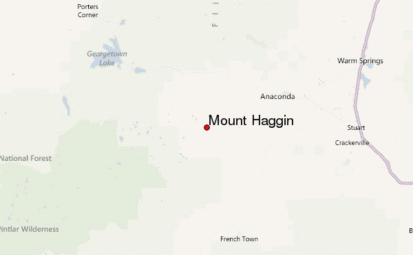 Mount Haggin Location Map