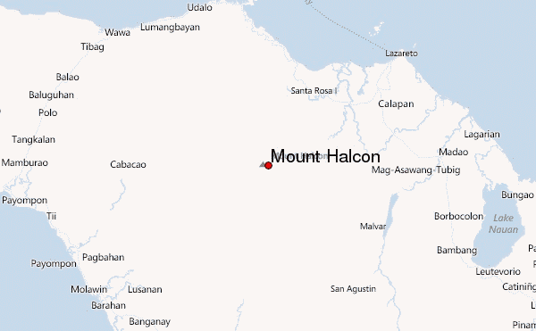 Mount Halcon Location Map