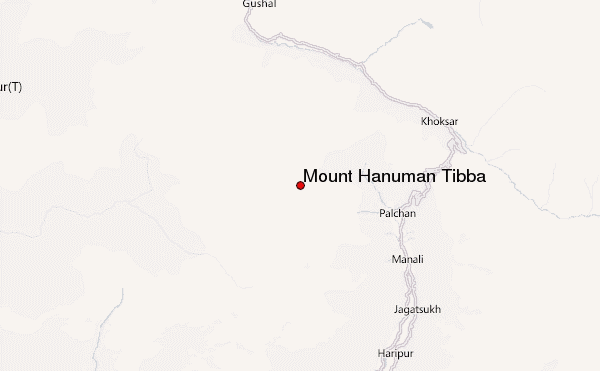 Mount Hanuman Tibba Location Map