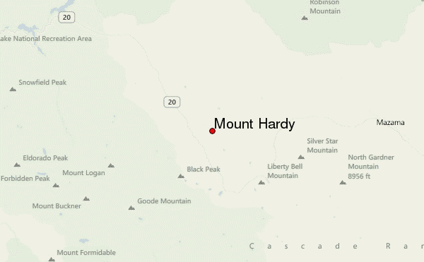 Mount Hardy Location Map