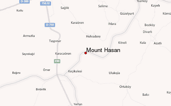 Mount Hasan Location Map