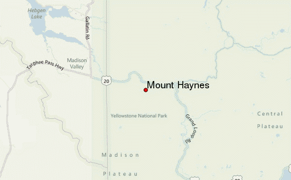 Mount Haynes Location Map