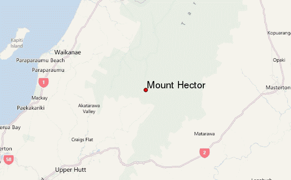 Mount Hector Location Map