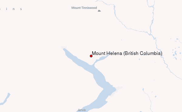 Mount Helena (British Columbia) Location Map
