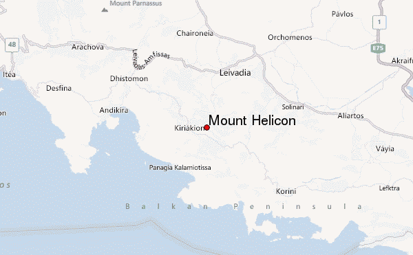 Mount Helicon Location Map