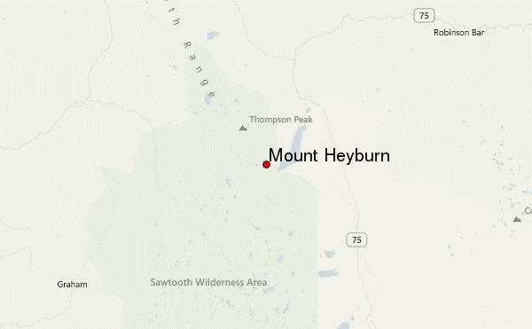 Mount Heyburn Location Map