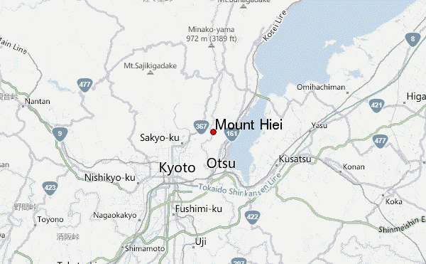 Mount Hiei Location Map