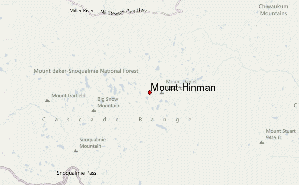 Mount Hinman Location Map