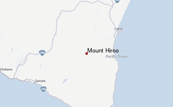Mount Hiroo Location Map