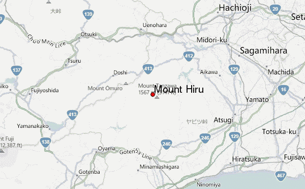 Mount Hiru Location Map