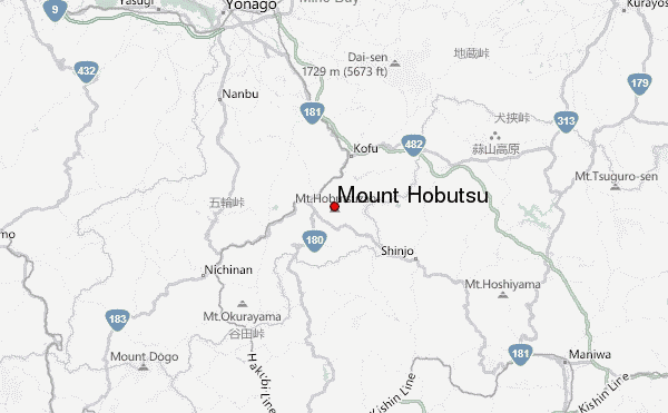 Mount Hōbutsu Location Map