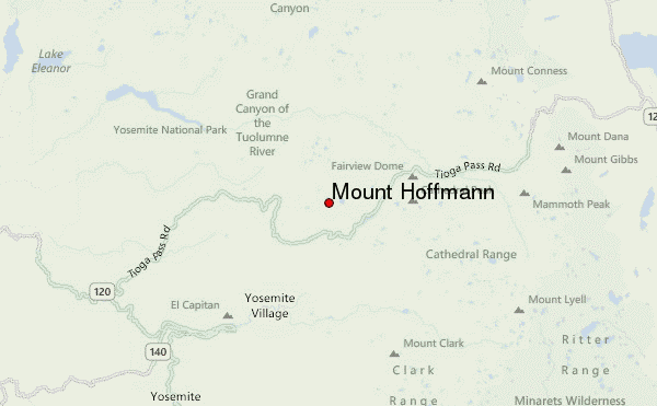 Mount Hoffmann Location Map
