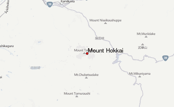 Mount Hokkai Location Map