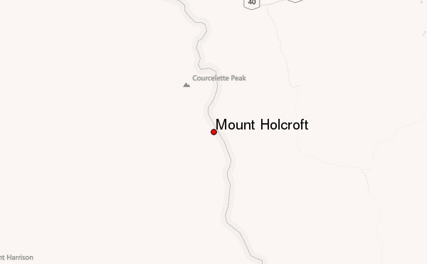 Mount Holcroft Location Map