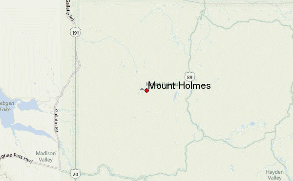 Mount Holmes Location Map