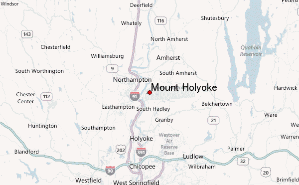 Mount Holyoke Location Map