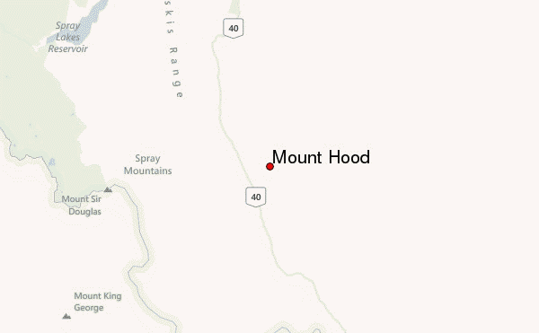 Mount Hood Location Map