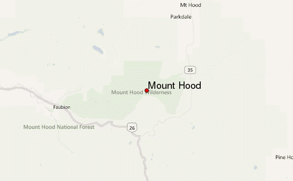 Mount Hood Location Map