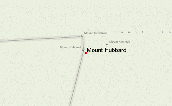 Mount Hubbard Location Map