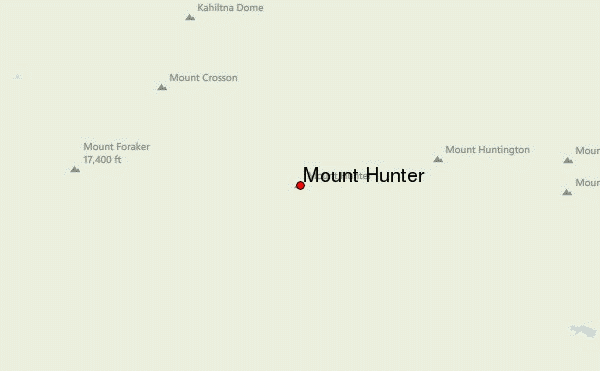 Mount Hunter Location Map