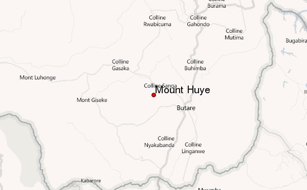 Mount Huye Location Map