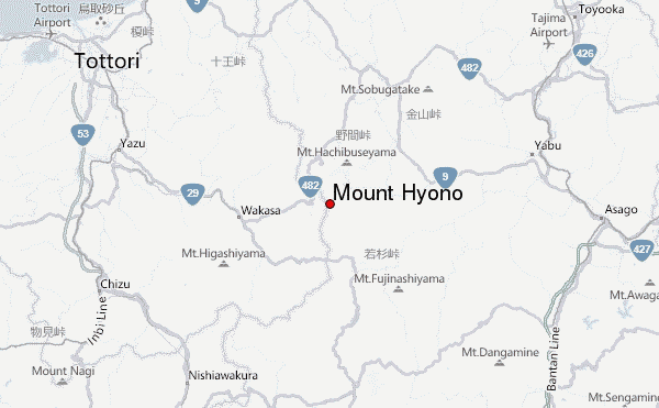 Mount Hyōno Location Map