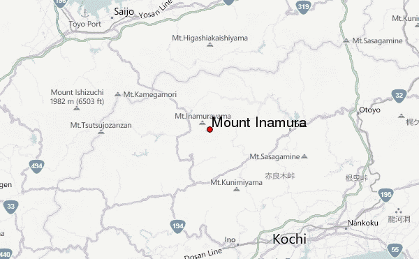 Mount Inamura Location Map