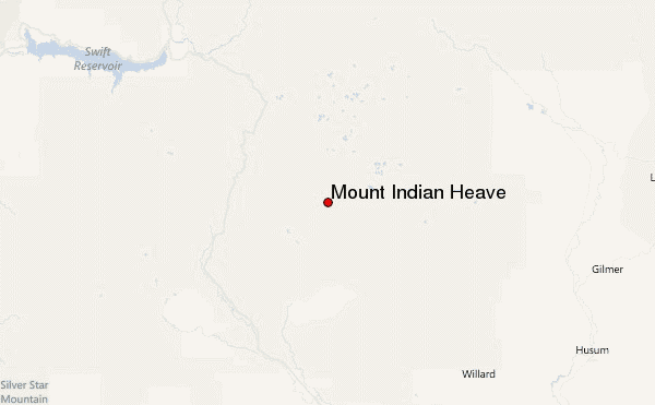 Mount Indian Heave Location Map