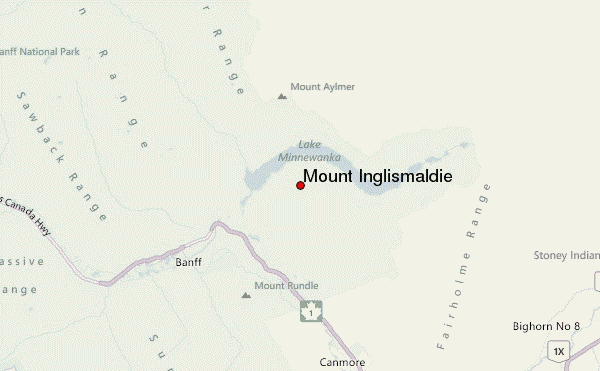 Mount Inglismaldie Location Map